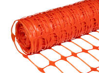 Pomarańczowa, plastikowa siatka ostrzegawcza i budowlana o szerokości 100 cm