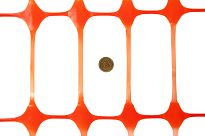 Oczka w pomarańczowej siatce z tworzywa sztuczne i budowlana o szerokości 100 cm