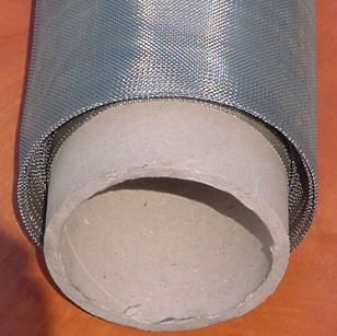 Siatka ze stali nierdzewnej chromo-niklowa naturalna sztywna szerokość 1.20m x długość 10.00mb